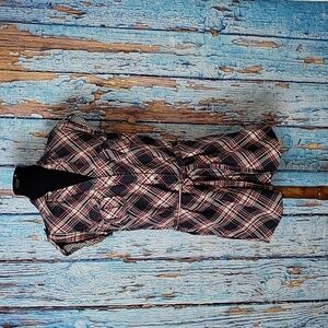 Plaid Tunic Mini Dress